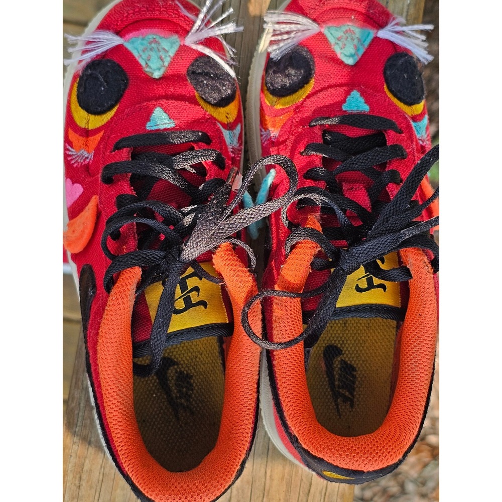Nike Air Force 1 Low Lunar New Year Tiger Red Canvas DQ5071-601 Kids 1Y - Picture 5 of 8